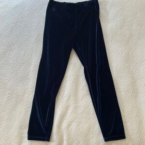 Ralph Lauren stretch velour legging, size 8-10, navy blue